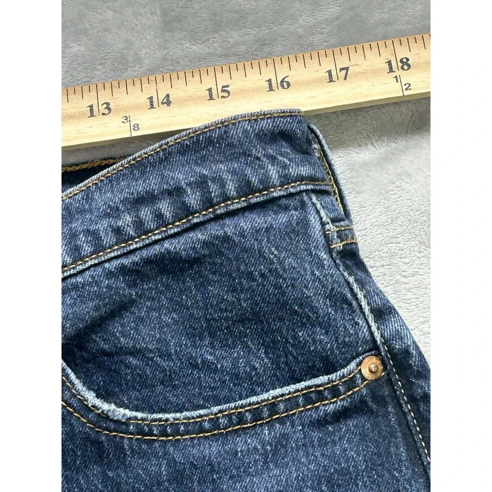 Levis 501 Buttonfly Blue Jeans Men 32x32 Grunge Denim Workwear Straight Leg